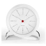 Arne Jacobsen Bankers 1971 White Table Clock 43675