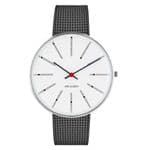 Arne Jacobsen Bankers Watch Medium 40mm with Grey Mesh Strap 53102-2012