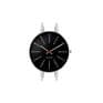 Arne Jacobsen Bankers Watch Small 34mm Black Dial with Bangle 53104-1618
