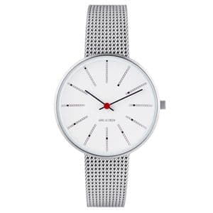 Arne Jacobsen Bankers Watch Small 34mm with Mesh Strap 53101-1608