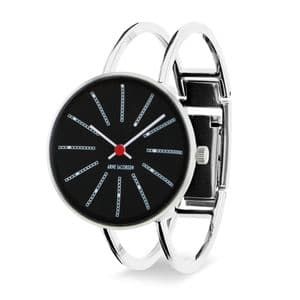 Arne Jacobsen Bankers Watch X-Small 30mm Black Dial with Bangle 53116-1418