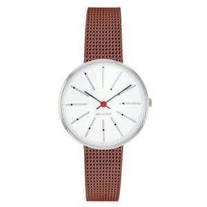 Arne Jacobsen Bankers Watch X-Small 30mm with Copper Mesh Strap 53100-1413