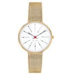Arne Jacobsen Bankers Watch X-Small 30mm with Gold Mesh Strap 53113-1409