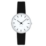Arne Jacobsen City Hall Watch X-Small 30mm with Black Leather Strap 53200-1401
