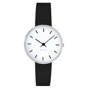 Arne Jacobsen City Hall Watch X-Small 30mm with Black Mesh Strap 53200-1410