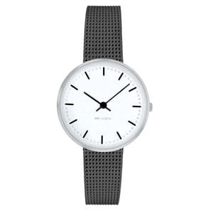 Arne Jacobsen City Hall Watch X-Small 30mm with Grey Mesh Strap 53200-1412