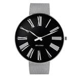 Arne Jacobsen Roman Watch Black Dial Large 46mm with Mesh Strap 53306-2208