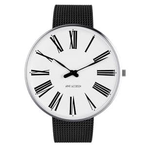 Arne Jacobsen Roman Watch Large 46mm with Black Mesh Strap 53303-2210