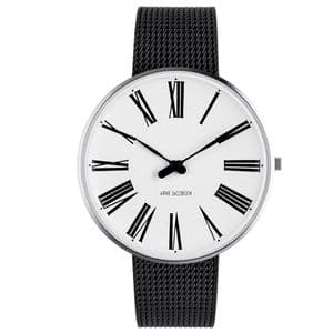 Arne Jacobsen Roman Watch Medium 40mm with Black Mesh Strap 53302-2010