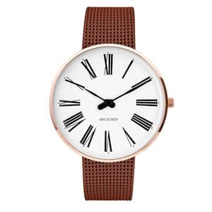 Arne Jacobsen Roman Watch Medium 40mm with Copper Mesh Strap 53312-2013