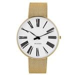 Arne Jacobsen Roman Watch Medium 40mm with Gold Mesh Strap 53308-2009
