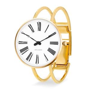 Arne Jacobsen Roman Watch Small 34mm Gold with Bangle Strap 53307-1619