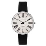 Arne Jacobsen Roman Watch Small 34mm Sunray Dial Leather Strap 53309-1601P