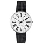 Arne Jacobsen Roman Watch Small 34mm with Black Mesh Strap 53301-1610