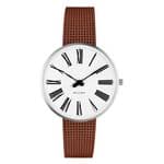 Arne Jacobsen Roman Watch Small 34mm with Copper Mesh Strap 53301-1613