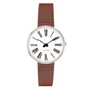 Arne Jacobsen Roman Watch X-Small 30mm with Copper Mesh Strap 53300-1413