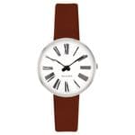 Arne Jacobsen Roman Watch X-Small Size 30mm with Brown Leather Strap 53300-1407