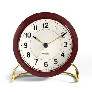 Arne Jacobsen Station 1939 Bordeaux Table Clock 43676