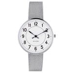 Arne Jacobsen Station Watch Small 34mm with Mesh Strap 53401-1608