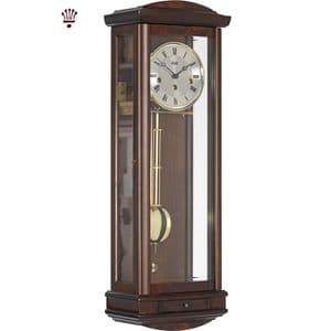 Billib Abbeydale Mechanical Wall Clock with Walnut Finish