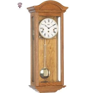 Billib Axford Mechanical Wall Clock In Light Oak Finish