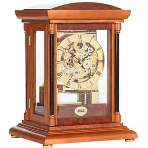 Billib Bradley Mantel Clock in Yew Finish