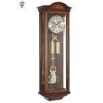 Billib Portland Regulator Wall Clock in Walnut Finish