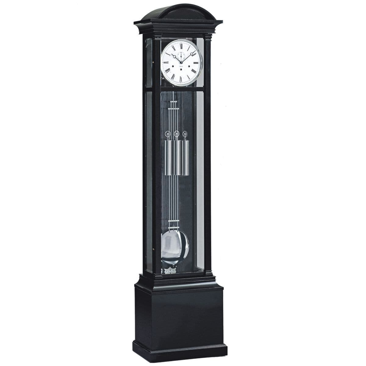 Billib Witney Grandfather Clock in Steinway Black Finish