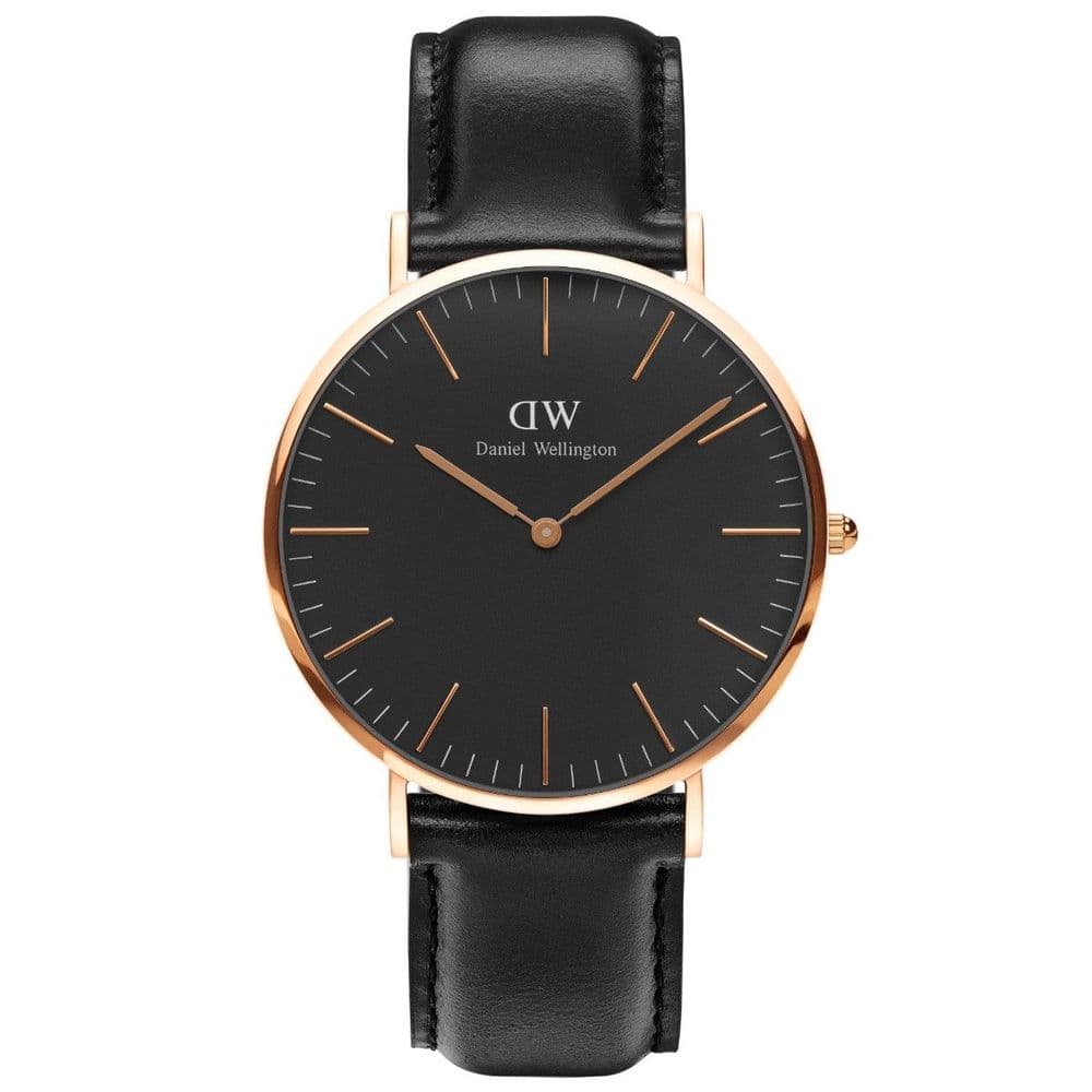 Wd Watch Daniel Wellington DW00100127 Classic Black Sheffield Rose Gold 40mm ...