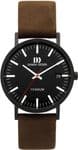 Danish Design Globe Rhine Gents Black Brown Leather Strap Watch IQ34Q1273