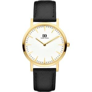 Danish Design London White Gold Black Ladies Watch IV11Q1235