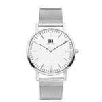 Danish Design London White Silver Mesh Gents Watch IQ62Q1235