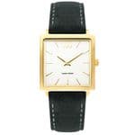 Danish Design Miami Gold Black Square Suede Ladies Watch IV11Q1248