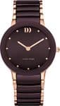 Danish Design Sapphire Ceramic Brown and Gold Watch IQ69Q1065