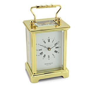 David Peterson DP/OB/SK Obis 8 day Mechanical Carriage Clock with Bell Strike