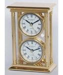 David Peterson SKC02 2 Timezone Mantle Clock With Quartz Movement