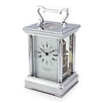 David Peterson Y/DP/AG/S/SK Anglais 8 day Bell Strike Chrome Carriage Clock