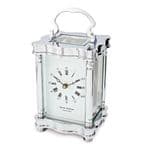 David Peterson Y/DP/DC/S/SK Doucine 8 day Chrome Carriage Clock with Bell Strike