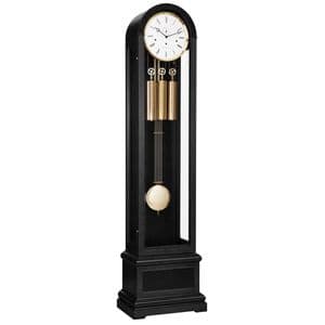 Hermle 01087-740461 Black Grandfather Floor Clock