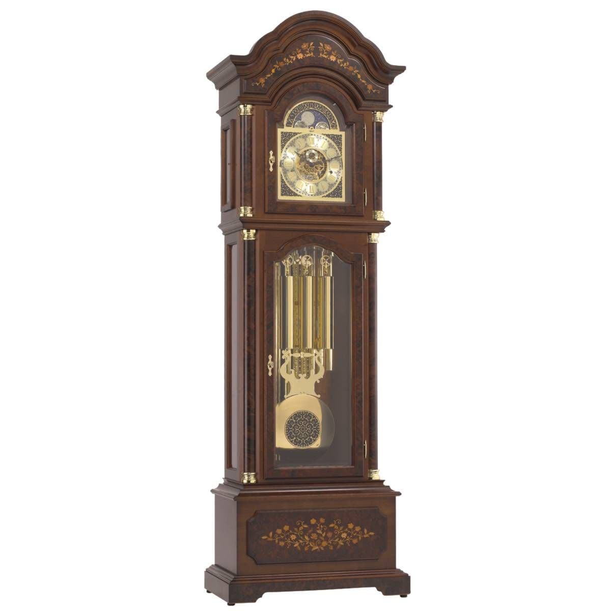 Hermle 01210031171 Walnut Triple Chime Grandfather Clock