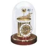 Hermle 22836-072987 Astrolabium Brass and Mahogany Table Clock