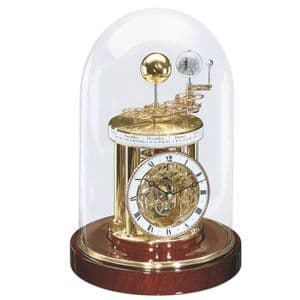 Hermle 22836-072987 Astrolabium Brass and Mahogany Table Clock