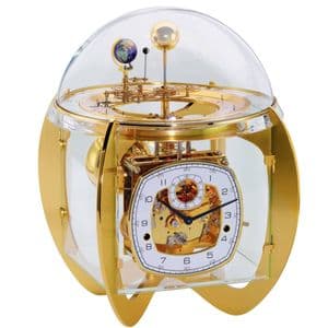 Hermle 23002-000352 Tellurium IV Brass Table Clock