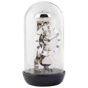 Hermle 23019-740791 Black Striking Skeleton Table Clock