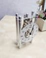 Hermle 23021-X40721 Silver Modern Mechanical Table Clock