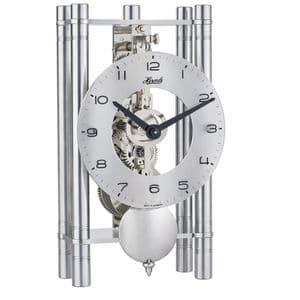 Hermle 23021-X40721 Silver Modern Mechanical Table Clock