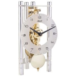 Hermle 23022-X40721 Silver Modern Mechanical Table Clock