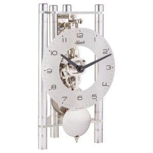 Hermle 23025-X40721 Silver Modern Mechanical Table Clock
