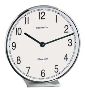 Hermle 23057-002100 Fremont Chrome Table Clock