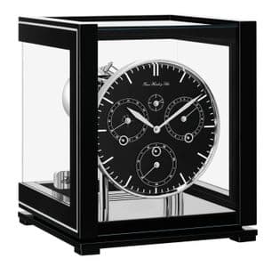 Hermle 23058-740352 Perpetual Calendar Table Clock - Black